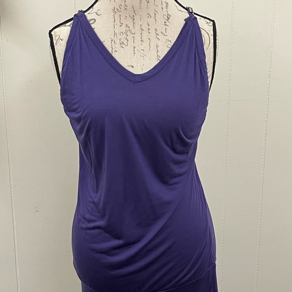 LALTRAMODA purple jersey tunic top - Picture 1 of 7
